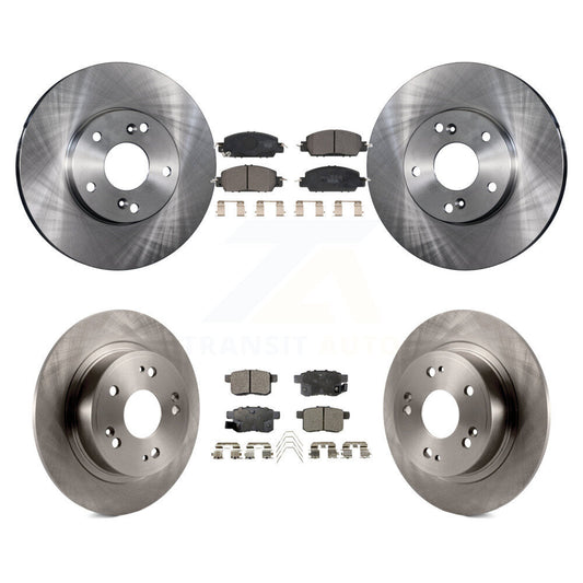 [Avant + Arrière] Kit de Disque et plaquette (céramique) de frein pour 2016 Honda Accord LX-S avec 2.4L K8T-103435
