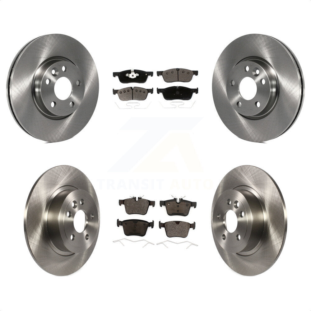 [Avant + Arrière] Kit de Disque et plaquette (céramique) de frein pour 2016-2017 Land Rover Range Evoque avec 300mm Diameter Rotor K8T-103437 par Transit Auto
