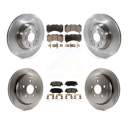 [Avant + Arrière] Kit de Disque et plaquette (céramique) de frein pour 2016 Cadillac CTS Vsport Premium avec RWD sans Performance Lining K8T-103439