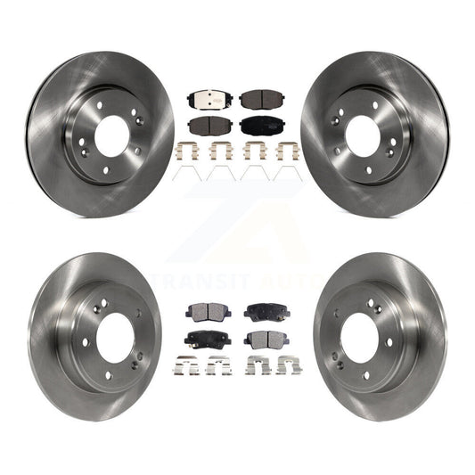 [Avant + Arrière] Kit de Disque et plaquette (céramique) de frein pour 2014-2016 Kia Soul K8T-103442