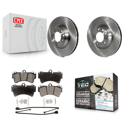 [Avant] Kit de Disque et plaquette (céramique) de frein pour Audi Q7 Porsche Cayenne Volkswagen Touareg K8T-103457