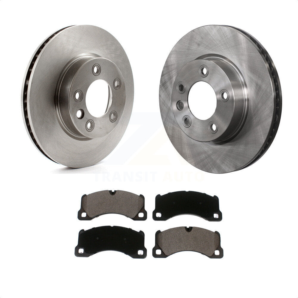 [Avant] Kit de Disque et plaquette (céramique) de frein pour 2016-2017 Volkswagen Touareg K8T-103463 par Transit Auto