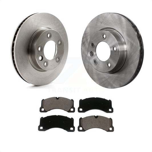 [Avant] Kit de Disque et plaquette (céramique) de frein pour 2016-2017 Volkswagen Touareg K8T-103463 par Transit Auto