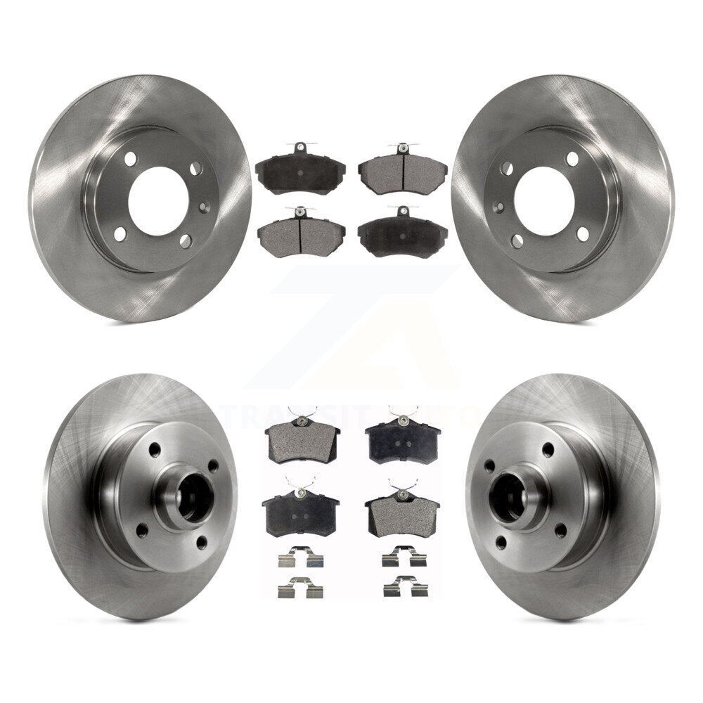 [Avant + Arrière] Kit de Disque et plaquette (céramique) de frein pour 1996 Volkswagen Golf 1.9L avec 4 Lug Wheels K8T-103466