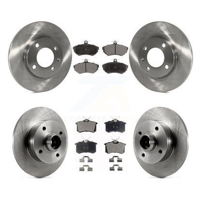 [Avant + Arrière] Kit de Disque et plaquette (céramique) de frein pour 1996 Volkswagen Golf 1.9L avec 4 Lug Wheels K8T-103466
