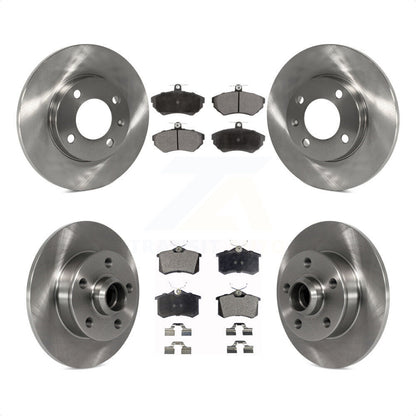 [Avant + Arrière] Kit de Disque et plaquette (céramique) de frein pour 1996 Volkswagen Golf 1.9L avec 5 Lug Wheels K8T-103467 par Transit Auto