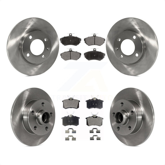 [Avant + Arrière] Kit de Disque et plaquette (céramique) de frein pour 1996 Volkswagen Golf 1.9L avec 5 Lug Wheels K8T-103467 par Transit Auto