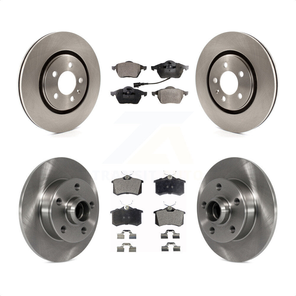 [Avant + Arrière] Kit de Disque et plaquette (céramique) de frein pour 1996 Volkswagen Passat 2.8L K8T-103469 par Transit Auto