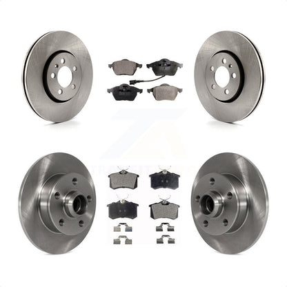 [Avant + Arrière] Kit de Disque et plaquette (céramique) de frein pour 1999 Volkswagen Golf 2.8L avec 5 Lug Wheels 7th 8th Digit Of VIN Is "1H" K8T-103470 par Transit Auto