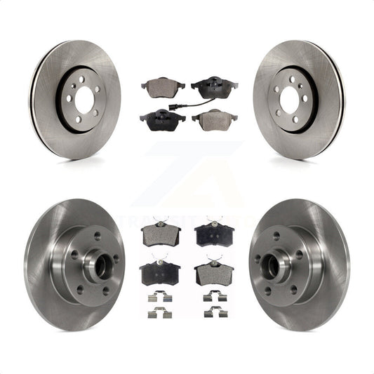 [Avant + Arrière] Kit de Disque et plaquette (céramique) de frein pour 1999 Volkswagen Golf 2.8L avec 5 Lug Wheels 7th 8th Digit Of VIN Is "1H" K8T-103470 par Transit Auto