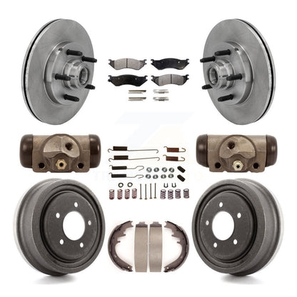 [Avant + Arrière] Kit de Disque et plaquette (céramique) de frein pour 1999-2001 Ford F-150 RWD avec 5 Lug Wheels K8T-103474