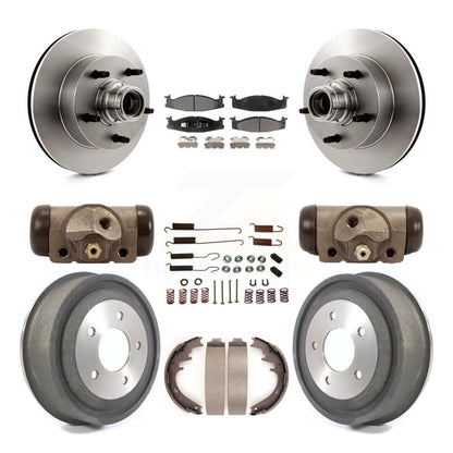 [Avant + Arrière] Kit de Disque et plaquette (céramique) de frein pour Ford E-150 Econoline Club Wagon K8T-103476