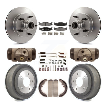 [Avant + Arrière] Kit de Disque et plaquette (céramique) de frein pour 2000-2001 Ford E-150 Econoline 2-Wheel ABS K8T-103477