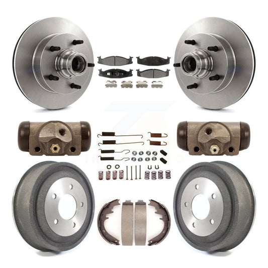 [Avant + Arrière] Kit de Disque et plaquette (céramique) de frein pour 2000-2001 Ford E-150 Econoline 2-Wheel ABS K8T-103477