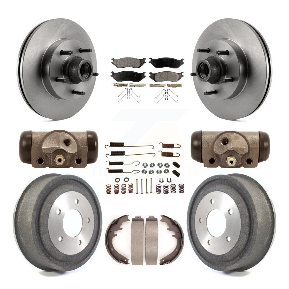 [Avant + Arrière] Kit de Disque et plaquette (céramique) de frein pour 2004 Ford E-150 K8T-103478
