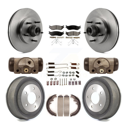 [Avant + Arrière] Kit de Disque et plaquette (céramique) de frein pour 2004 Ford E-150 K8T-103478