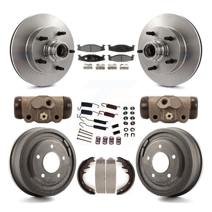 [Avant + Arrière] Kit de Disque et plaquette (céramique) de frein pour Ford F-150 E-150 Econoline 15/16" Bore K8T-103479