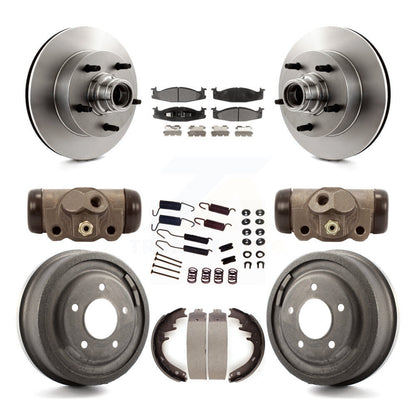 [Avant + Arrière] Kit de Disque et plaquette (céramique) de frein pour Ford E-150 Econoline Club Wagon 15/16" Bore K8T-103480
