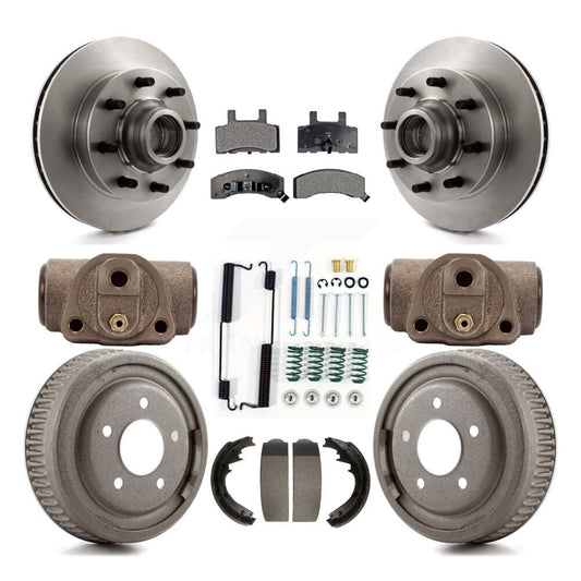 [Avant + Arrière] Kit de Disque et plaquette (céramique) de frein pour 1997 Chevrolet C1500 Suburban DIESEL engine avec 10" Diameter K8T-103486