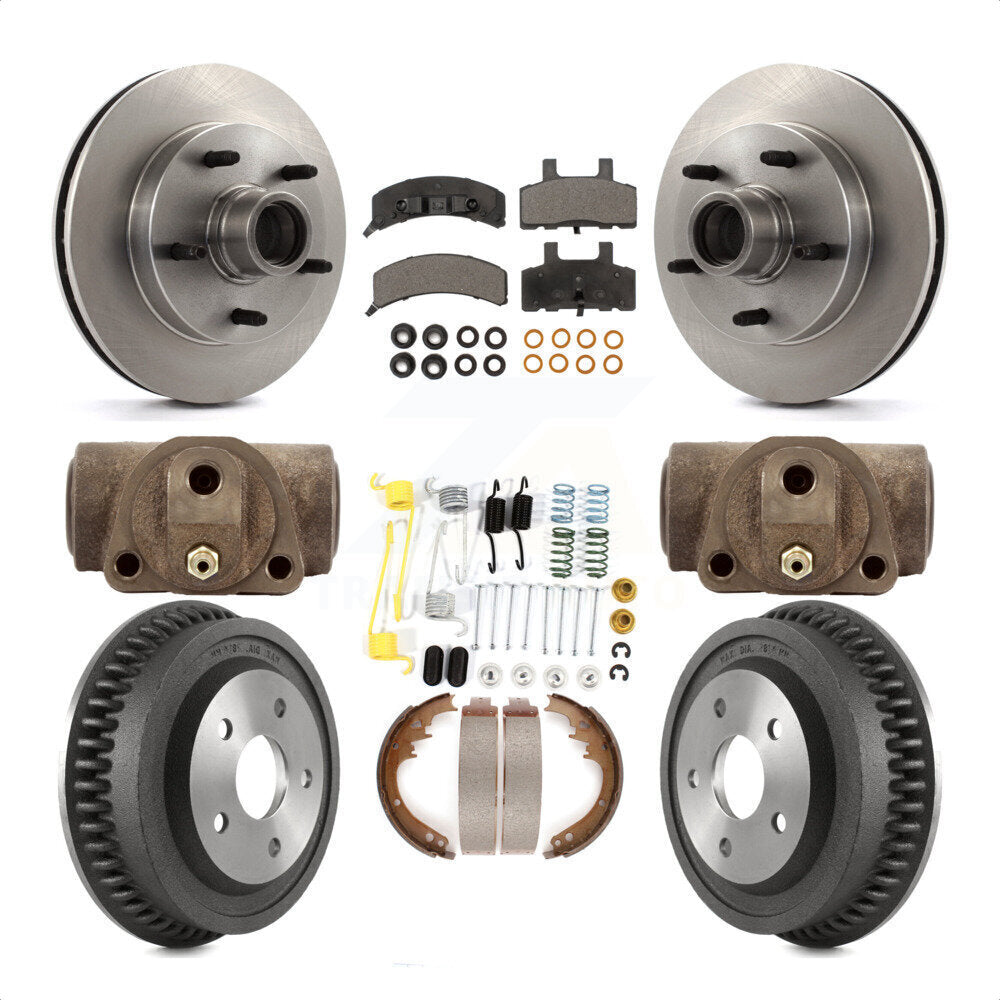 [Avant + Arrière] Kit de Disque et plaquette (céramique) de frein pour 1994-1999 Dodge Ram 1500 RWD K8T-103489 par Transit Auto