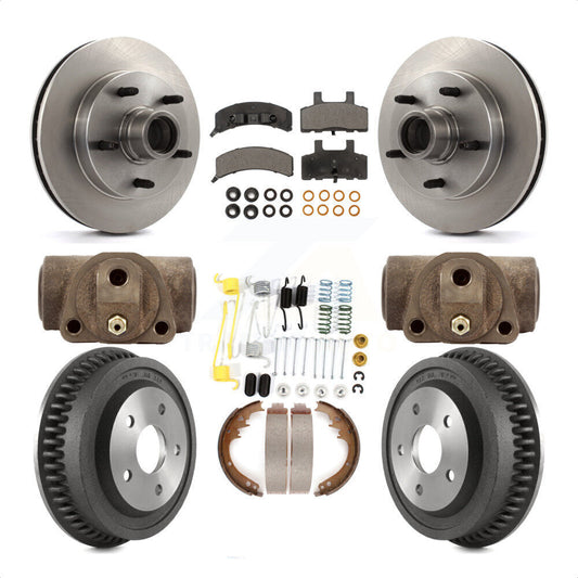 [Avant + Arrière] Kit de Disque et plaquette (céramique) de frein pour 1994-1999 Dodge Ram 1500 RWD K8T-103489 par Transit Auto