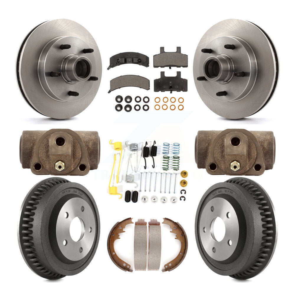 [Avant + Arrière] Kit de Disque et plaquette (céramique) de frein pour 1994-1999 Dodge Ram 1500 RWD K8T-103489