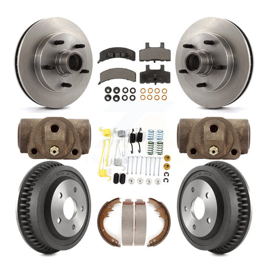 [Avant + Arrière] Kit de Disque et plaquette (céramique) de frein pour 1994-1999 Dodge Ram 1500 RWD K8T-103489
