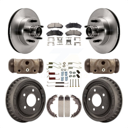 [Avant + Arrière] Kit de Disque et plaquette (céramique) de frein pour Ford Ranger Mazda B2500 B3000 B4000 avec 9" Diameter K8T-103491 par Transit Auto