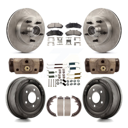 [Avant + Arrière] Kit de Disque et plaquette (céramique) de frein pour 1998-1999 Mazda B4000 RWD avec 4-Wheel ABS avec 10" Diameter K8T-103494