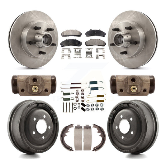 [Avant + Arrière] Kit de Disque et plaquette (céramique) de frein pour 1998-1999 Mazda B4000 RWD avec 4-Wheel ABS avec 10" Diameter K8T-103494