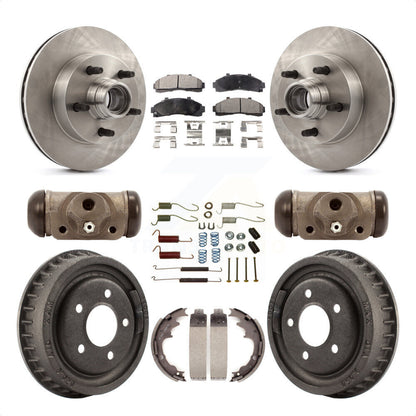 [Avant + Arrière] Kit de Disque et plaquette (céramique) de frein pour 1998-1999 Mazda B4000 RWD avec 4-Wheel ABS avec 9" Diameter K8T-103495 par Transit Auto