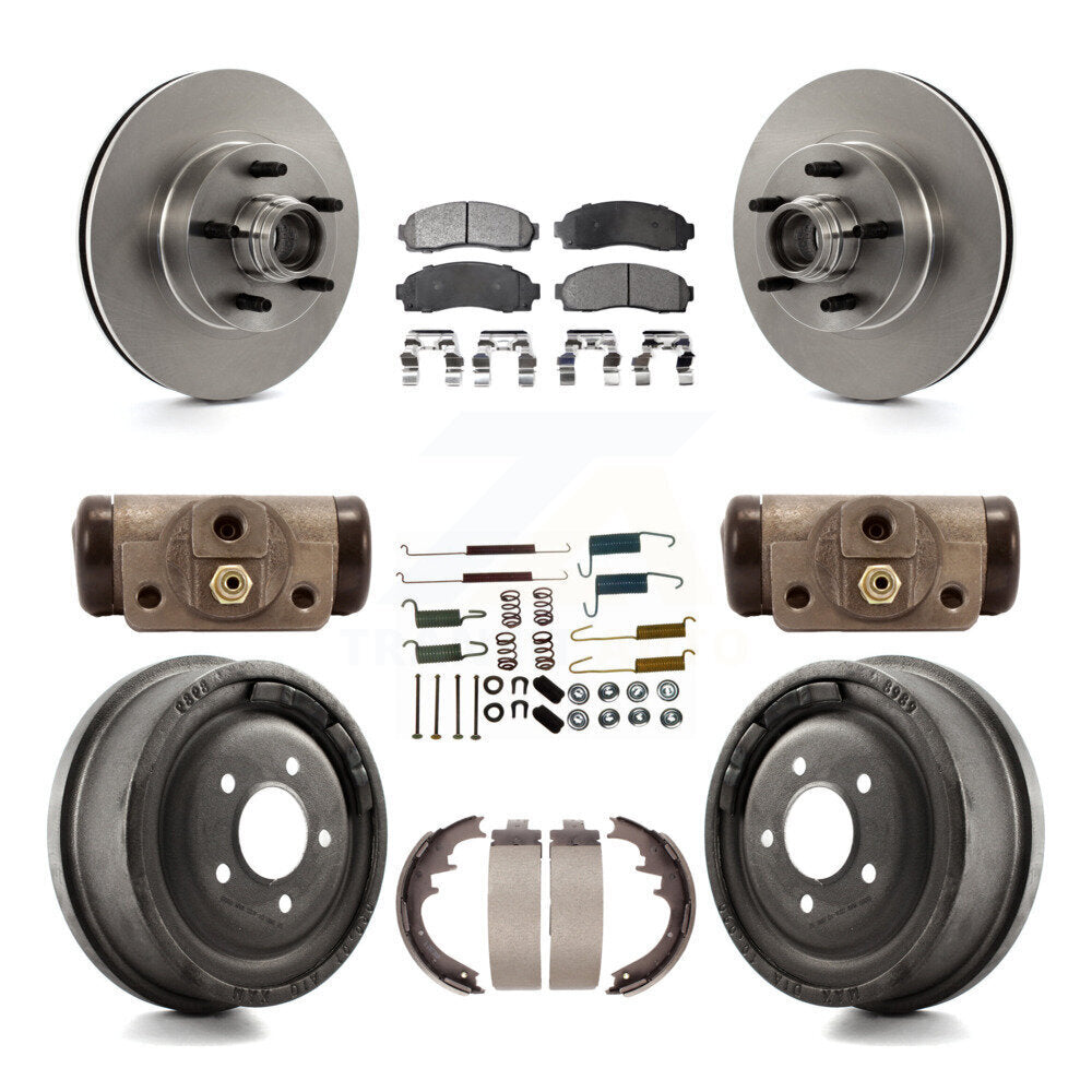 [Avant + Arrière] Kit de Disque et plaquette (céramique) de frein pour 2006-2009 Ford Ranger RWD avec 10" Diameter K8T-103500