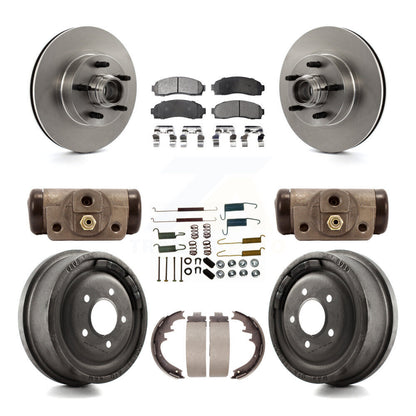 [Avant + Arrière] Kit de Disque et plaquette (céramique) de frein pour 2006-2009 Ford Ranger RWD avec 10" Diameter K8T-103500