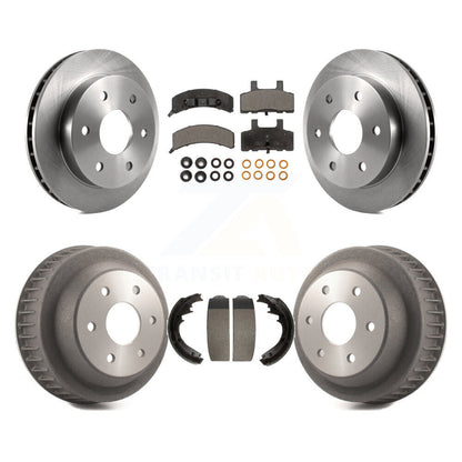 [Avant + Arrière] Kit de Disque et plaquette (céramique) de frein pour 1997 Chevrolet K2500 avec 6 Lug Wheels K8T-103502