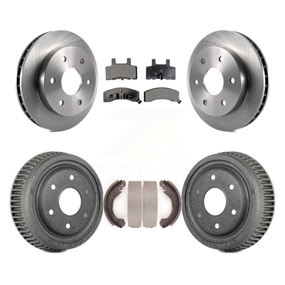 [Avant + Arrière] Kit de Disque et plaquette (céramique) de frein pour 1995-1997 GMC Yukon 2 doors avec 4WD DIESEL engine avec 10" Diameter K8T-103506