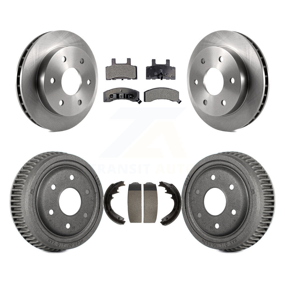 [Avant + Arrière] Kit de Disque et plaquette (céramique) de frein pour 1995-1997 GMC Yukon 2 doors avec 4WD DIESEL engine avec 11" Diameter K8T-103507