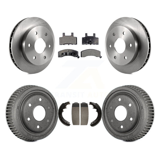 [Avant + Arrière] Kit de Disque et plaquette (céramique) de frein pour 1995-1997 GMC Yukon 2 doors avec 4WD DIESEL engine avec 11" Diameter K8T-103507
