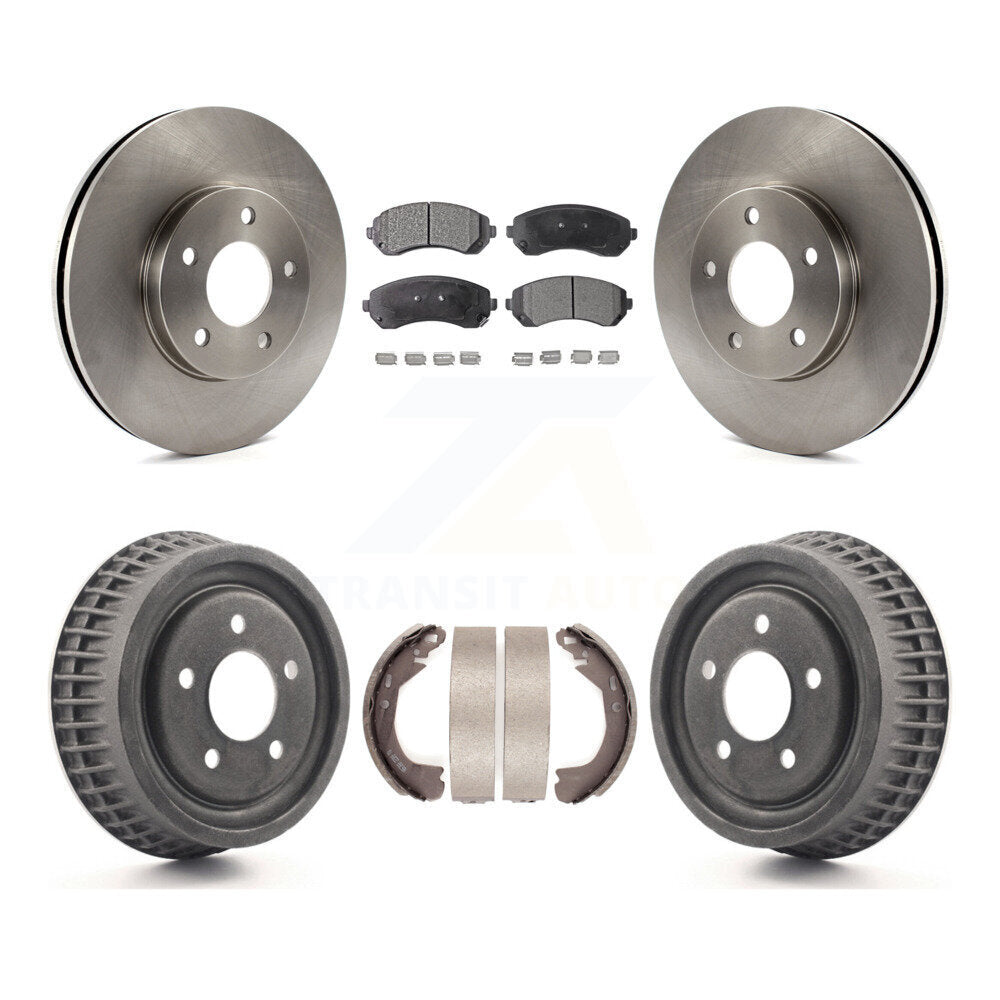[Avant + Arrière] Kit de Disque et plaquette (céramique) de frein pour 2002-2004 Chevrolet Venture Pontiac Montana Oldsmobile Silhouette K8T-103511