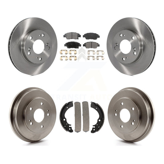 [Avant + Arrière] Kit de Disque et plaquette (céramique) de frein pour 2006-2008 Honda Civic Hybrid K8T-103522