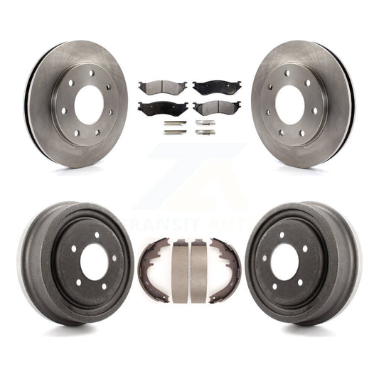 [Avant + Arrière] Kit de Disque et plaquette (céramique) de frein pour 1999 Ford F-150 4WD avec 7 Lug Wheels K8T-103525