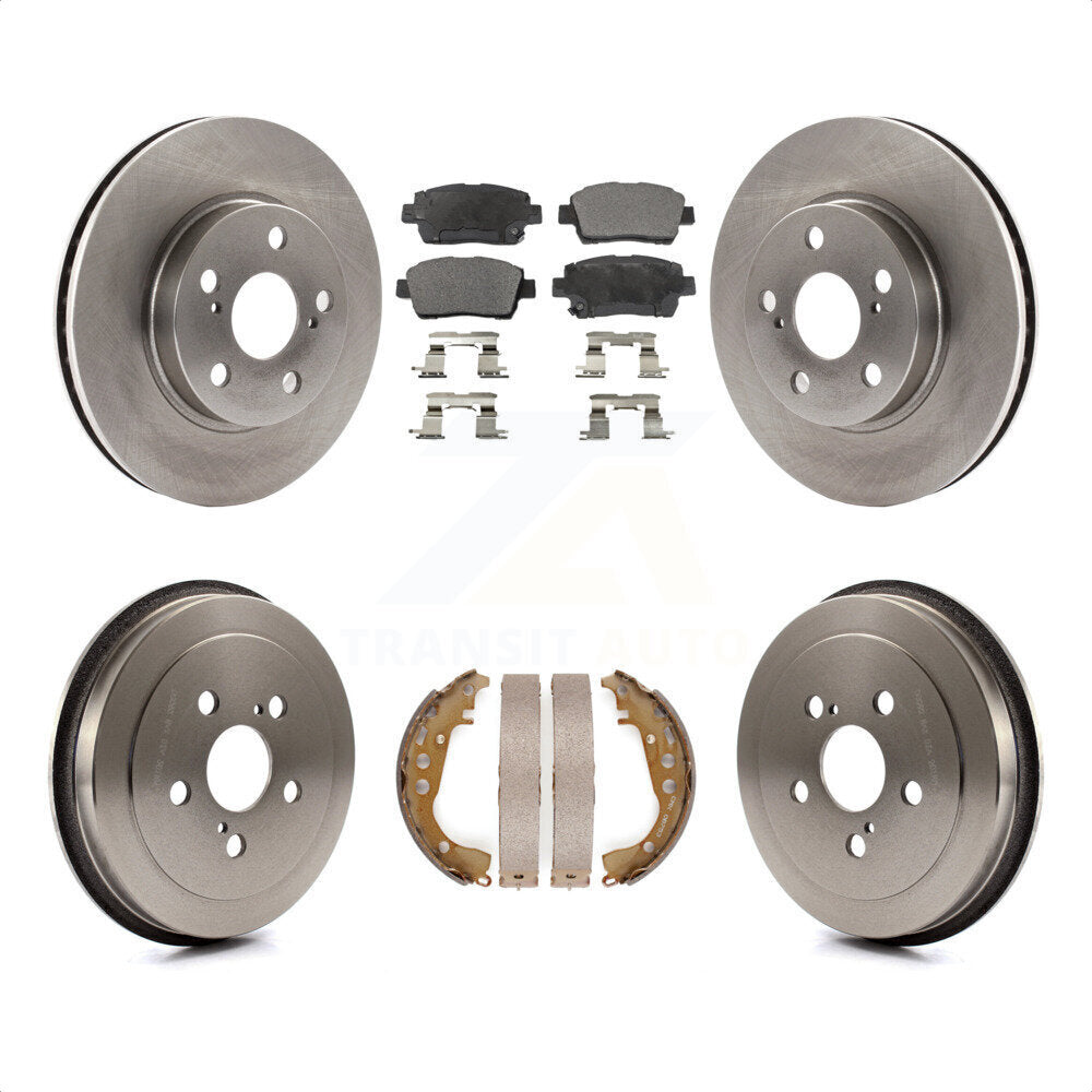 [Avant + Arrière] Kit de Disque et plaquette (céramique) de frein pour 2000 Toyota Celica GT K8T-103529 par Transit Auto