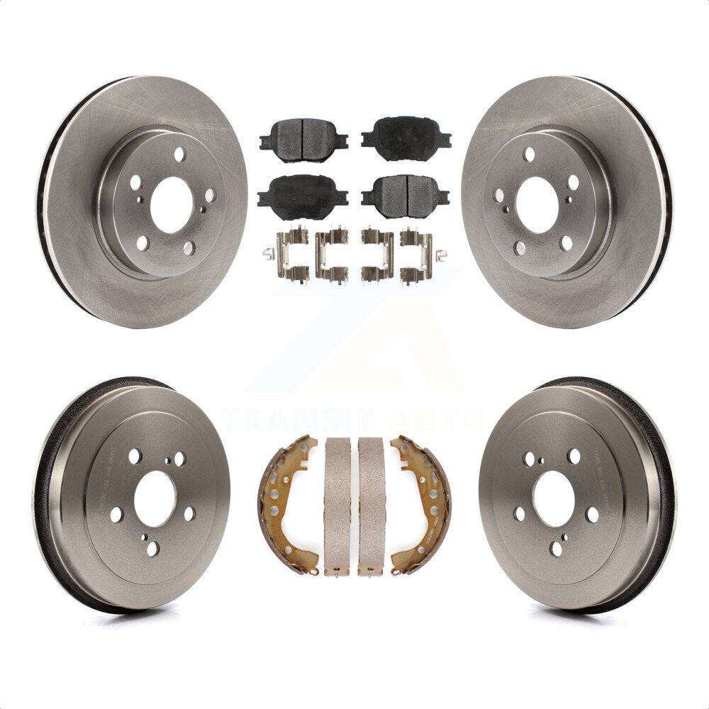 [Avant + Arrière] Kit de Disque et plaquette (céramique) de frein pour 2001 Toyota Celica GT K8T-103531 par Transit Auto