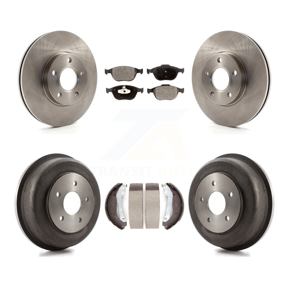 [Avant + Arrière] Kit de Disque et plaquette (céramique) de frein pour 2010-2013 Ford Connect K8T-103534