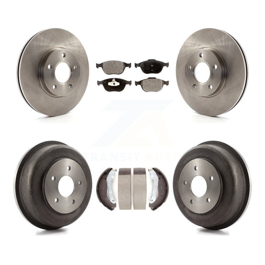 [Avant + Arrière] Kit de Disque et plaquette (céramique) de frein pour 2010-2013 Ford Connect K8T-103534