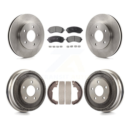 [Avant + Arrière] Kit de Disque et plaquette (céramique) de frein pour 2001-2005 Pontiac Aztek FWD avec rear brakes K8T-103545