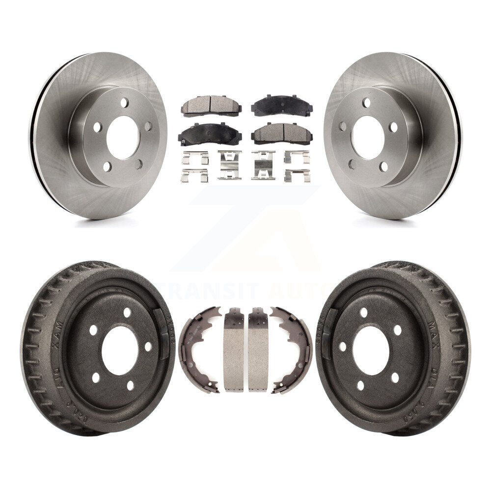 [Avant + Arrière] Kit de Disque et plaquette (céramique) de frein pour Ford Ranger Mazda B3000 B4000 avec 9" Diameter 4WD K8T-103554