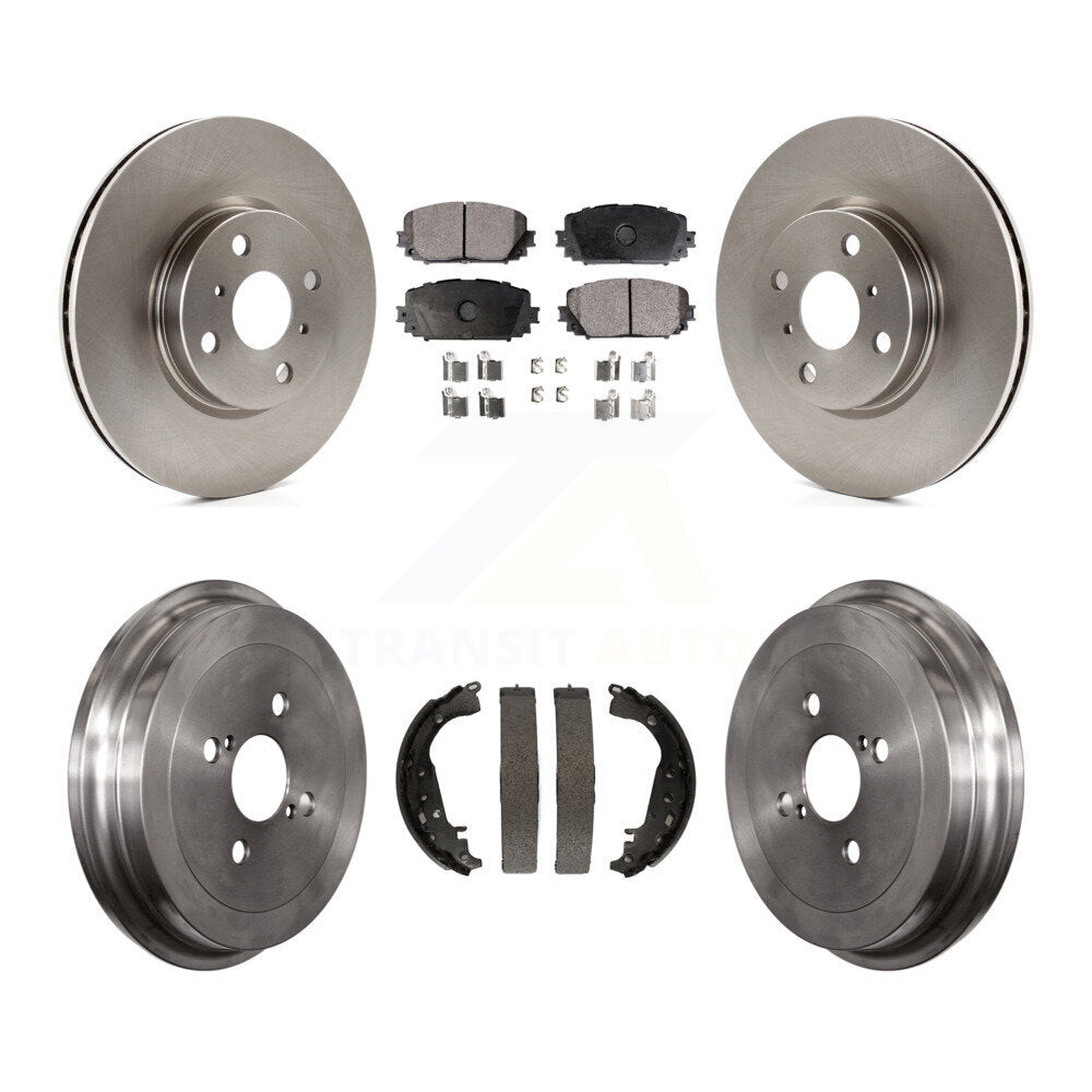 [Avant + Arrière] Kit de Disque et plaquette (céramique) de frein pour 2012-2013 Toyota Yaris SE K8T-103558