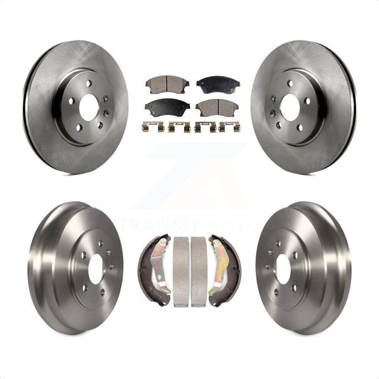 [Avant + Arrière] Kit de Disque et plaquette (céramique) de frein pour Chevrolet Trax Sonic K8T-103559 par Transit Auto