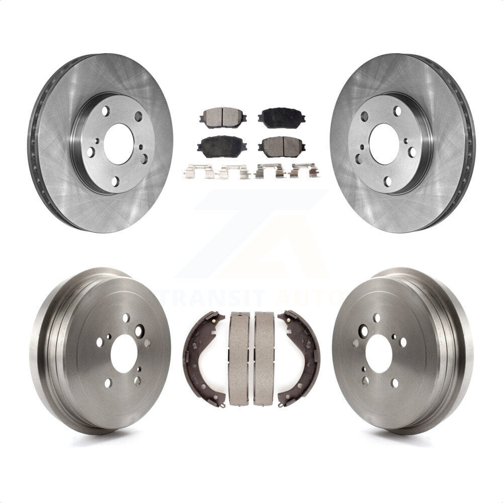 [Avant + Arrière] Kit de Disque et plaquette (céramique) de frein pour 2006 Toyota Camry Base LE Vehicles Manufactured In USA K8T-103565 par Transit Auto