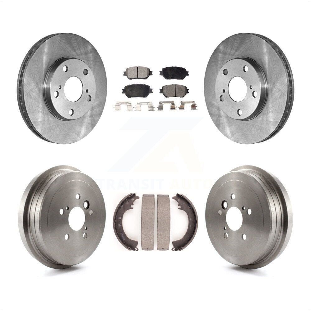 [Avant + Arrière] Kit de Disque et plaquette (céramique) de frein pour 2005-2006 Toyota Camry Base LE Vehicles Manufactured In Japan K8T-103566 par Transit Auto
